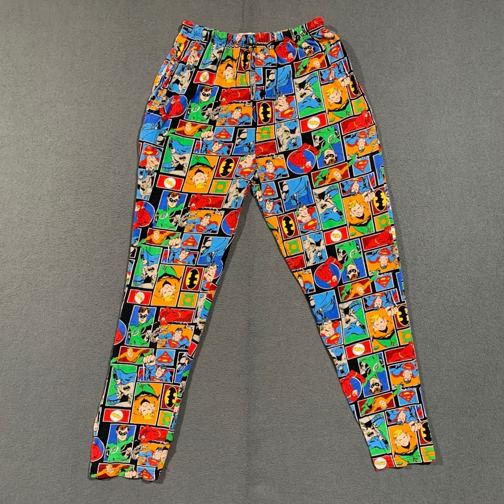 DC Comics Originals Pajama Pants Men Small Justice League Comic Print Sleepwear